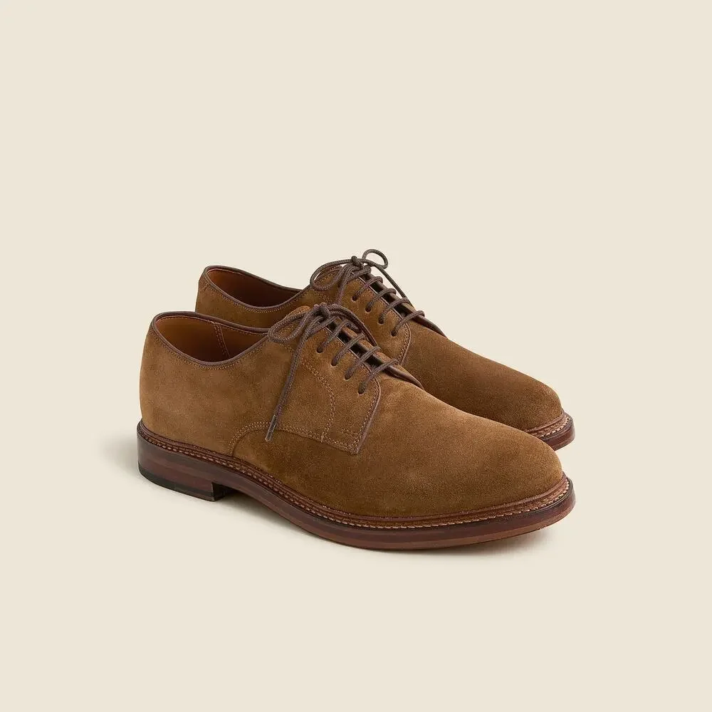 J. Crew Men's Ludlow Derbys Dress Shoes Lace Up in Snuff Suede Size 9
